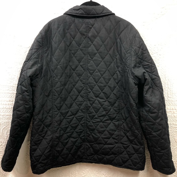 Black Quilted Barn Jacket Size Large - Picture 5 of 6